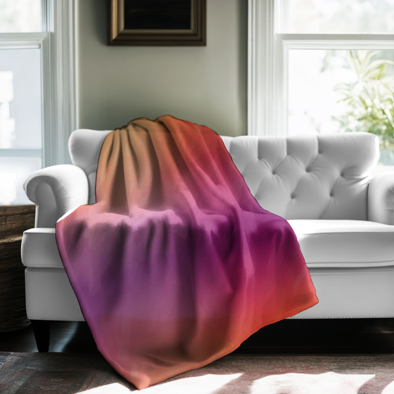 Dusk Ombre - 1 pièce Sherpa Premium, Lit simple