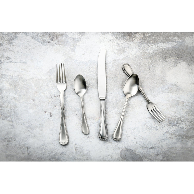 MEPRA Stainless Steel Flatware Set, Ice Silver
