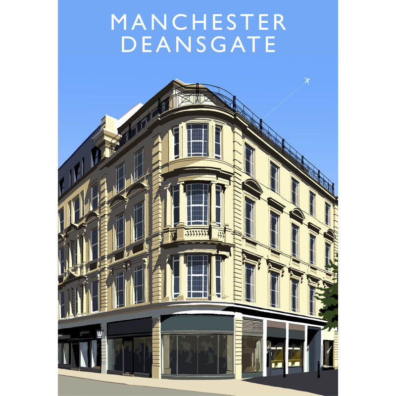 Manchester Deansgate by Richard O'Neil - Print, No Frame, 40 cm H x 30 cm W x 1 cm D