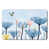 Coquelicots bleu / jaune