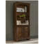 Bibliothèque Stigham en chêne bruni avec armoire à 2 portes