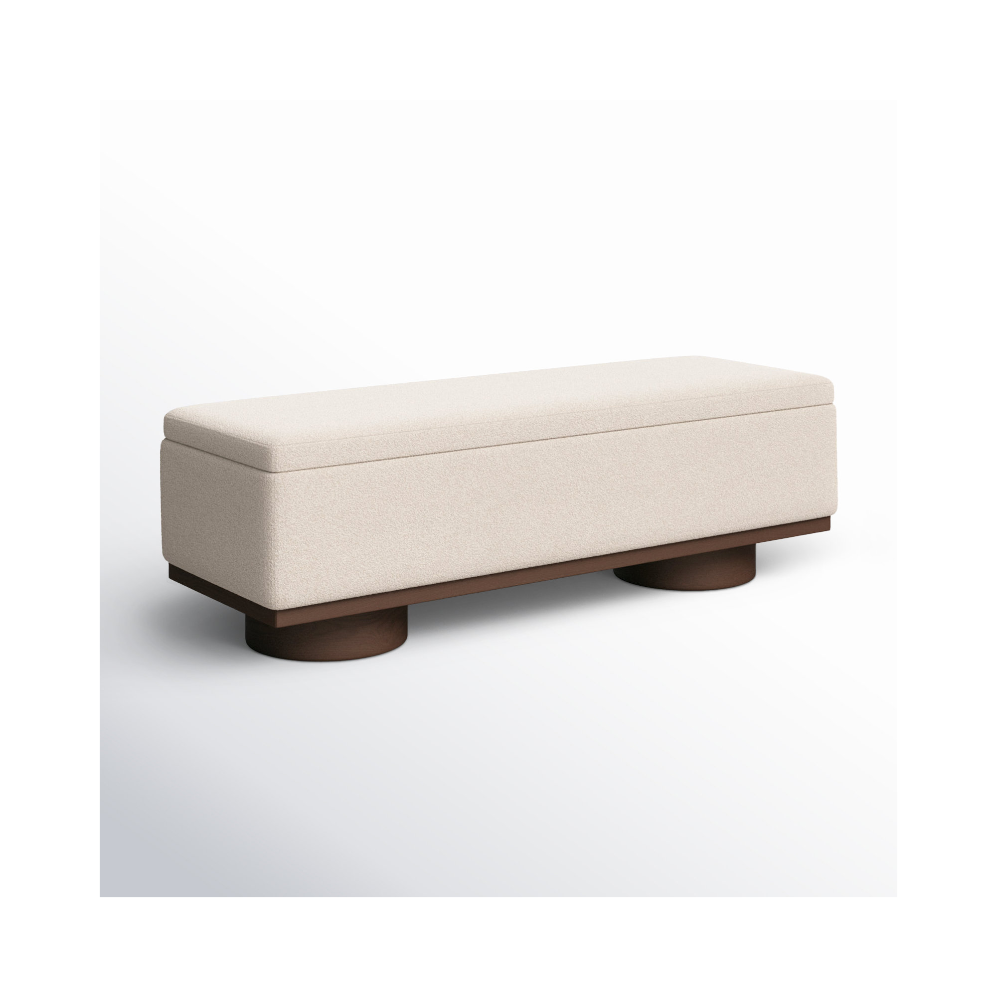 Morje Storage Bench, Walnut, Sand