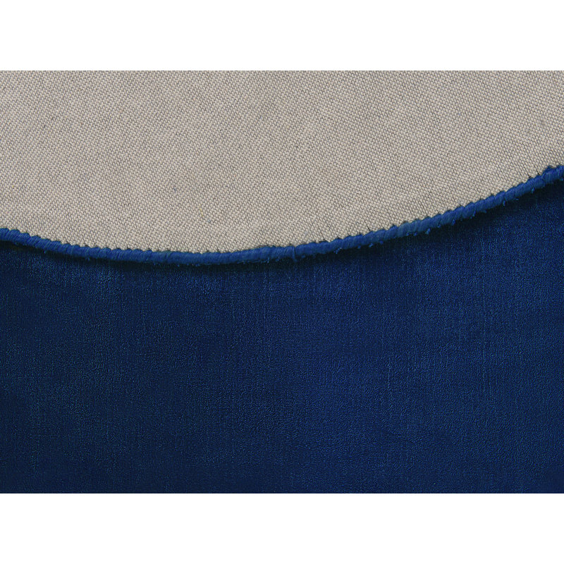 Godinne Solid Colour Viscose Hand Woven Area Rug, Round 140cm