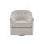Fauteuil demi-tonneau pivotant capitonné en velours Arcanum-60589613