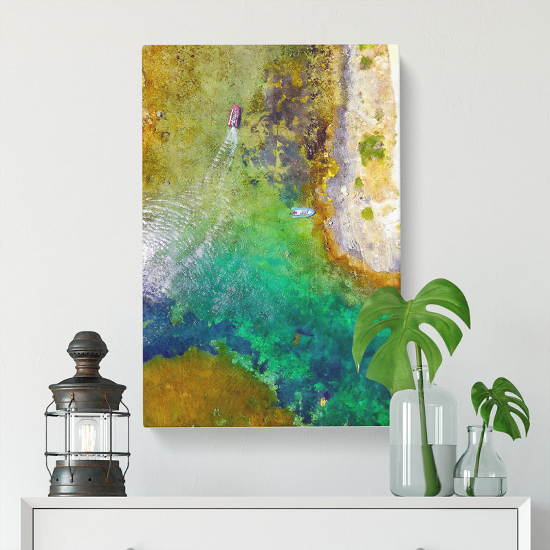 Boats In Catalunya Spain - Wrapped Canvas, 76cm H x 50cm W x 3cm D