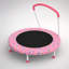 Mini trampoline 36 pouces pour enfants de 1 à 6 ans, utilisation intérieure et extérieure avec poignée de sécurité, amusant et éducatif