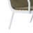 Luna Outdoor Patio PP 3PCS CHAT SET, White Frame With Green Cushion, (2Pcs Club Chairs And 1Pcs Loveseat)