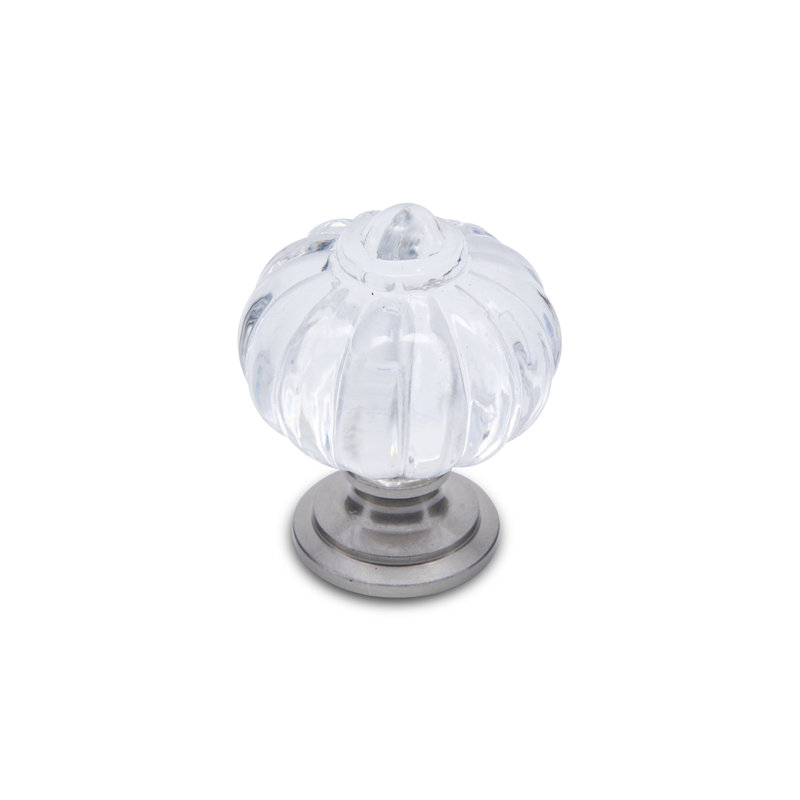 Fleur en acrylique 1 1/8 "Knob CK Series, Nickel satiné (étain)