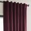 Rideaux en velours moelleux Matra pour chambre à coucher ‑ rideaux obscurcissants pour les fenêtres de salon, panneau simple-1630843099-1630843105