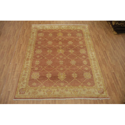 Vegetable-Dye Oushak Oriental Wool Area Rug 9x12