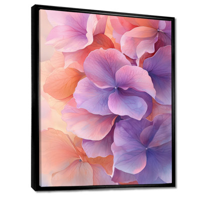 Lavande fluide, Hortensia fluide I - Hydrangea, art mural