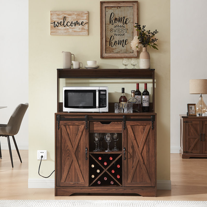 Buffet de cuisine 39,4 po Vehorn, Brun