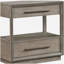 Prescott Taupe Oak 2-drawers Nightstand