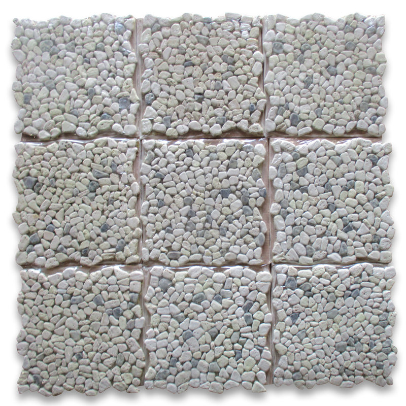 Carreau de mur et de plancher en mosaïque de marbre 12 po x 12 po