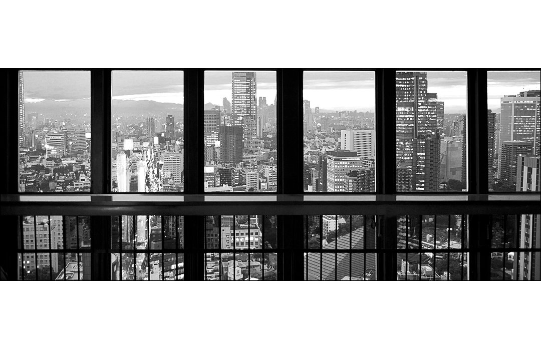 VIew Of Manhattan III - No Frame Panorama-Kunstdrucke auf Floatglas