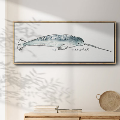 Baleine III - toile encadrée
