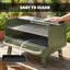 Outsunny Portable BBQ Grill with Adjustable Grates Foldable Legs-124632128
