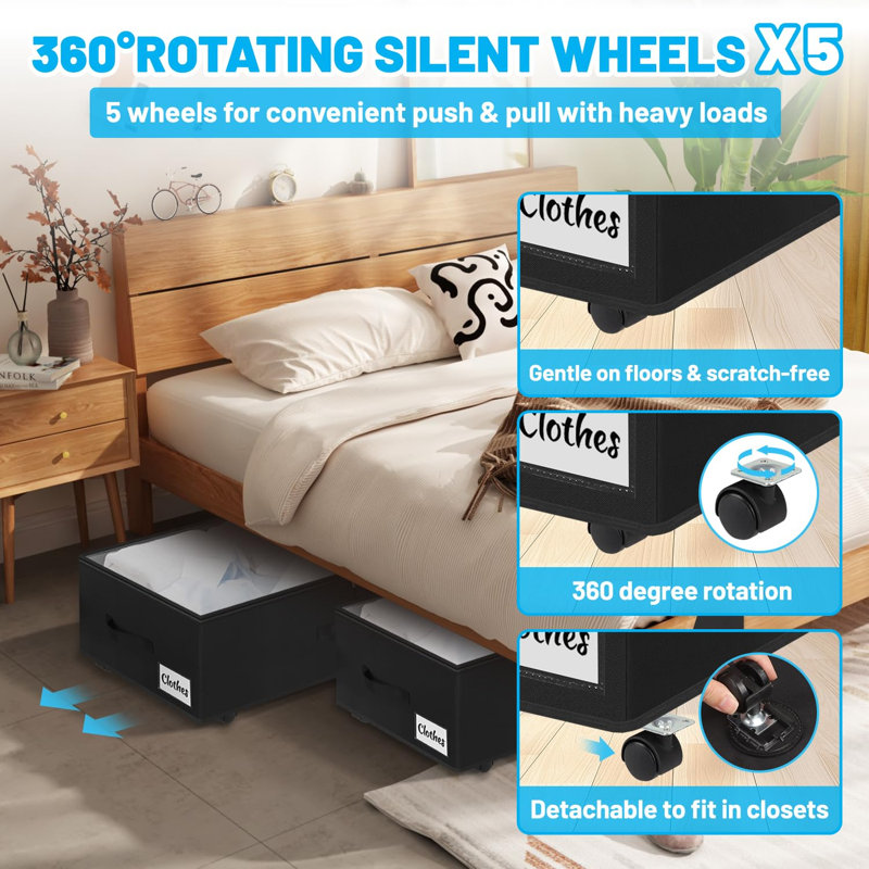 Rebrilliant Underbed Storage, Noir