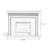 Beige Solid Wood Electric Fireplace-294976582
