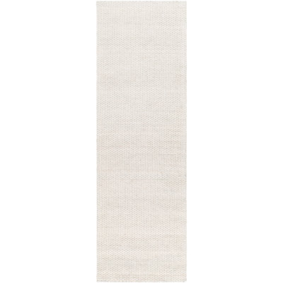 Tapis crème / ivoire en laine tissé à plat à la main Soghomon