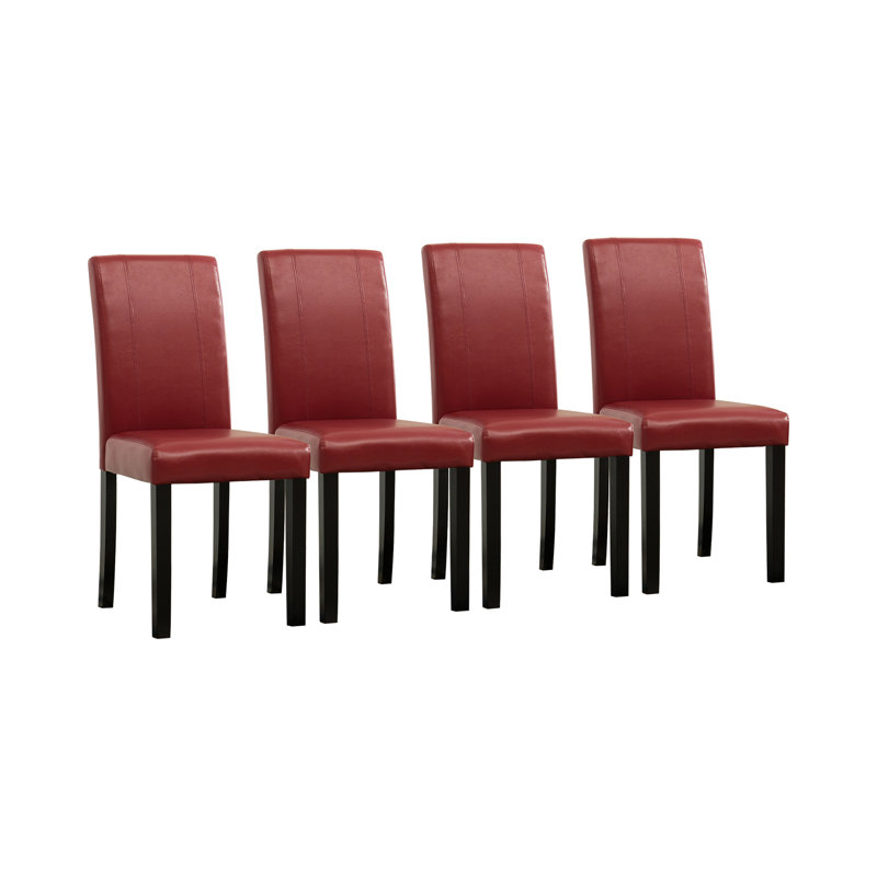 Springerton Upholstered Side Chair, Red