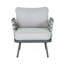 Ensemble de 2 fauteuils club en acier, gris-495357812-495357803