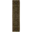 Hand-Knotted High-Quality Green and Gold Runner