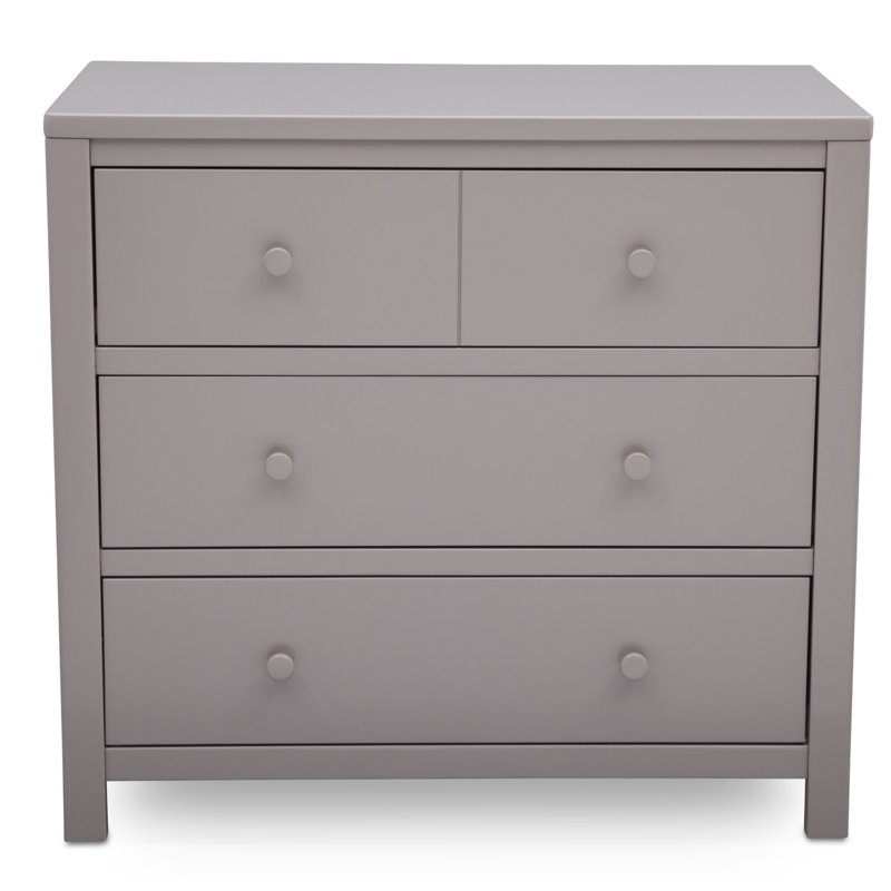 Commode 3 tiroirs, Gris