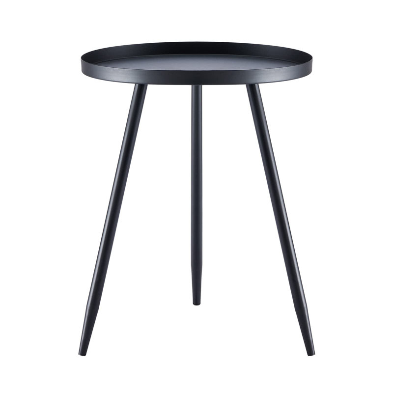 Floodwood Tray Top End Table, Black