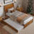Lamayia Solid Wood Sleigh Platform Bed with Footboard & Roll Out Trundle-1905163227-1905163226