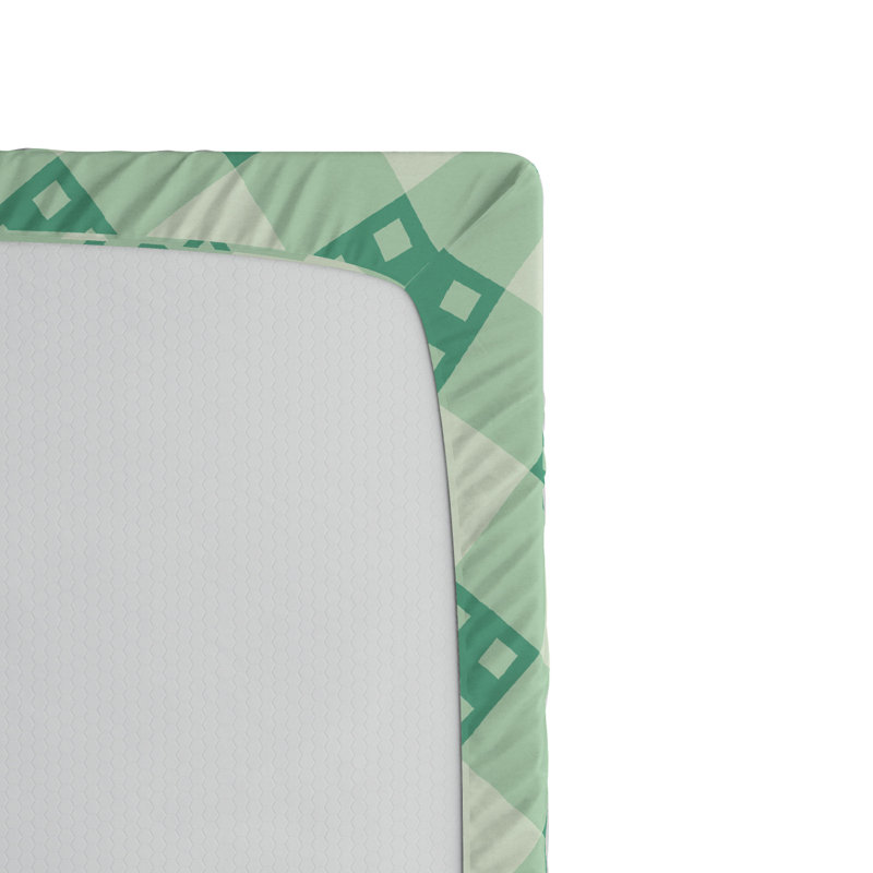 Microfiber Geometric Fitted Sheet, Twin XL Fitted Sheet
