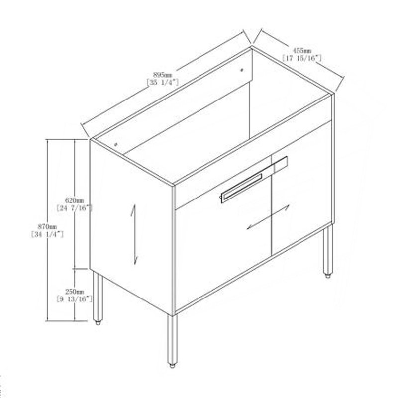 Meuble-lavabo autoportant ou flottant optionnel, Gris ciment