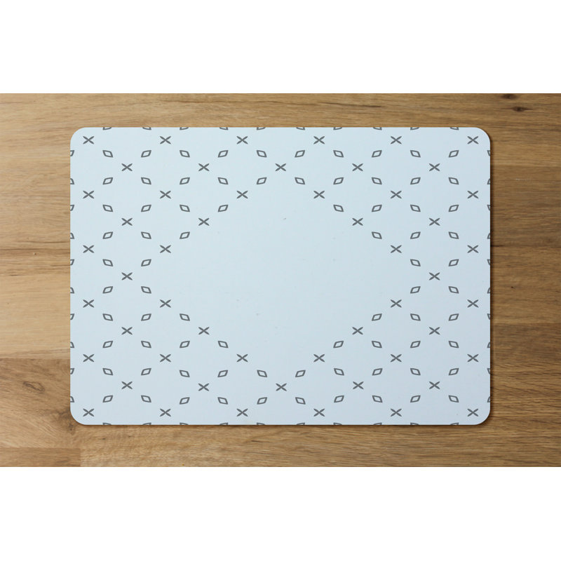 Bingen Polyester-Coated Hardboard Geometric Rectangle Placemat