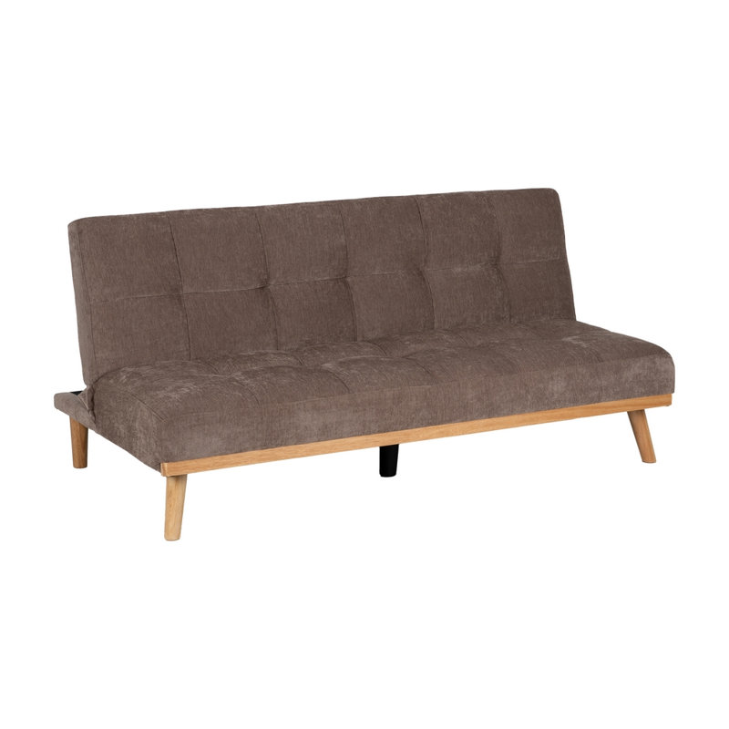 Sandborn 3 Seater Chenille Sofa Bed, Taupe