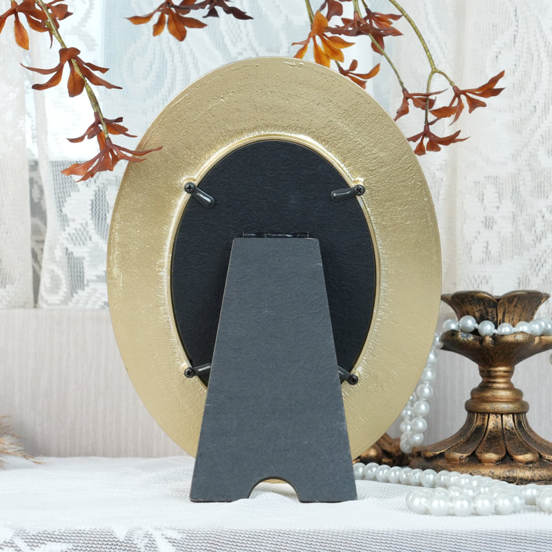 Green Enamel  Picture Frame, Oval
