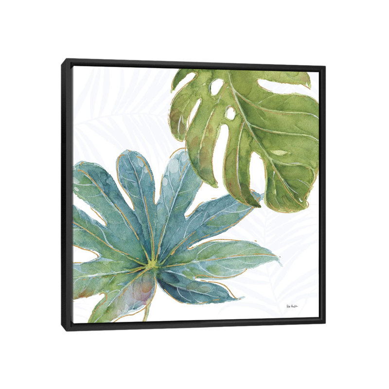 «Tropical Blush VII» par Lisa Audit - Impression sur toile tendue sur châssis, H 18 po x l 18 po x P 1,5 po