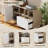 Crain 39"W - Modern Storage Cabinet With Nested Hidden Drawers, Adjustable Shelves And Open Storage For Home Office-675346169