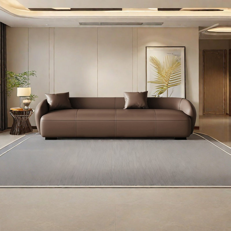 Faux Leather Upholstered Bench, Coffee