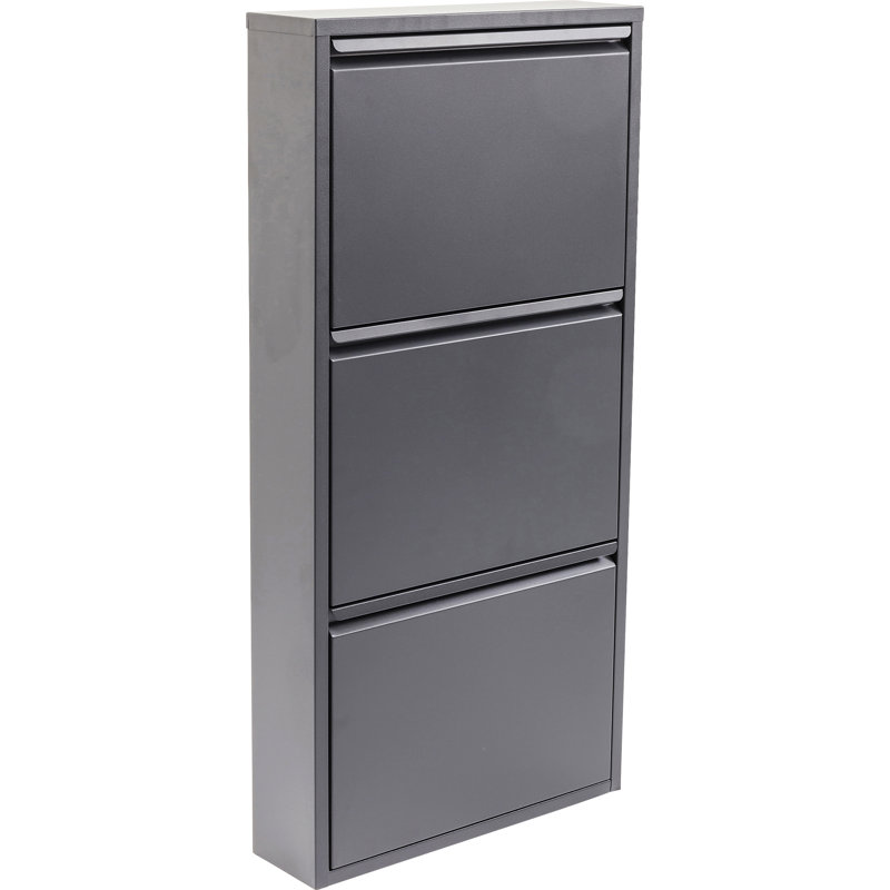 Shoe Container Caruso for 6 Pair of Shoes, Anthracite