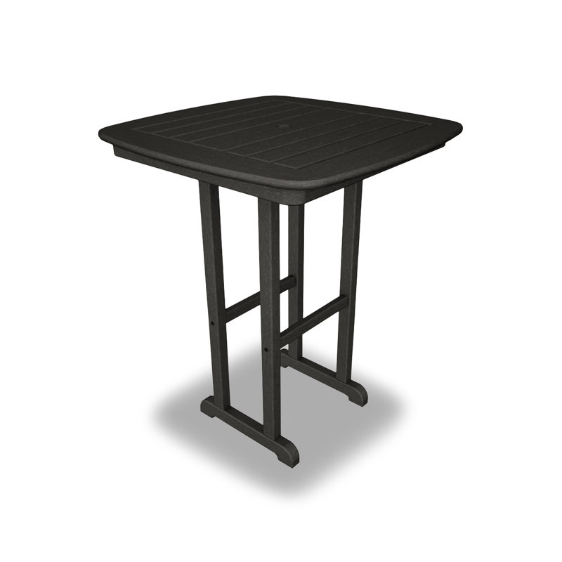 POLYWOOD Nautical 31" Counter Table, Black