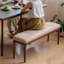 Banc rembourré beige