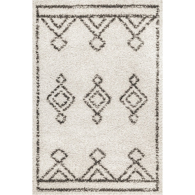 Tapis noir / blanc cassé Standish, Rectangle l 5 pi 3 po x L 7 pi 7 po
