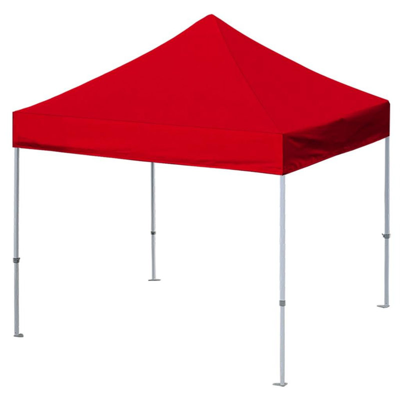 Amaziyah 96'' W x 96'' D Steel Pop-Up Canopy, Red, 10ft x 10ft