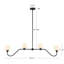 Luminaire suspendu linéaire en or brossé 49 po Beckett-668272981
