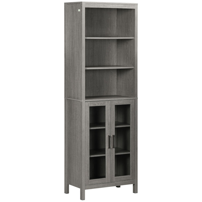 Grande armoire de rangement pour salle de bain avec tablette à 3 niveaux
