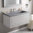 NativeStone Handcrafted Concrete 36" Trough Bathroom Sink-41083345-37742375