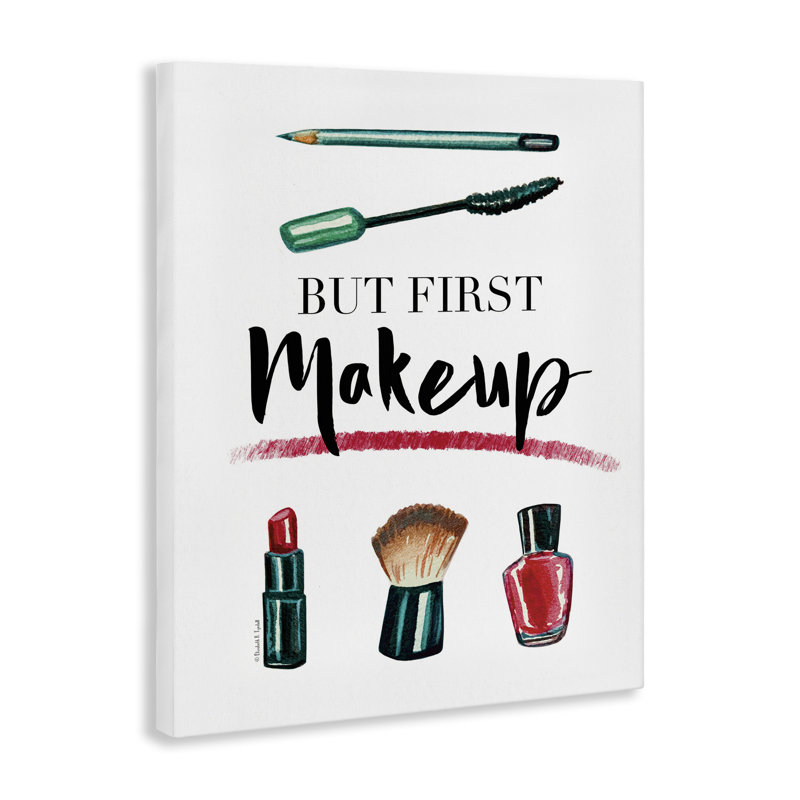 But But maquillage, art mural par Elizabeth Tyndall, H 20 po x l 16 po