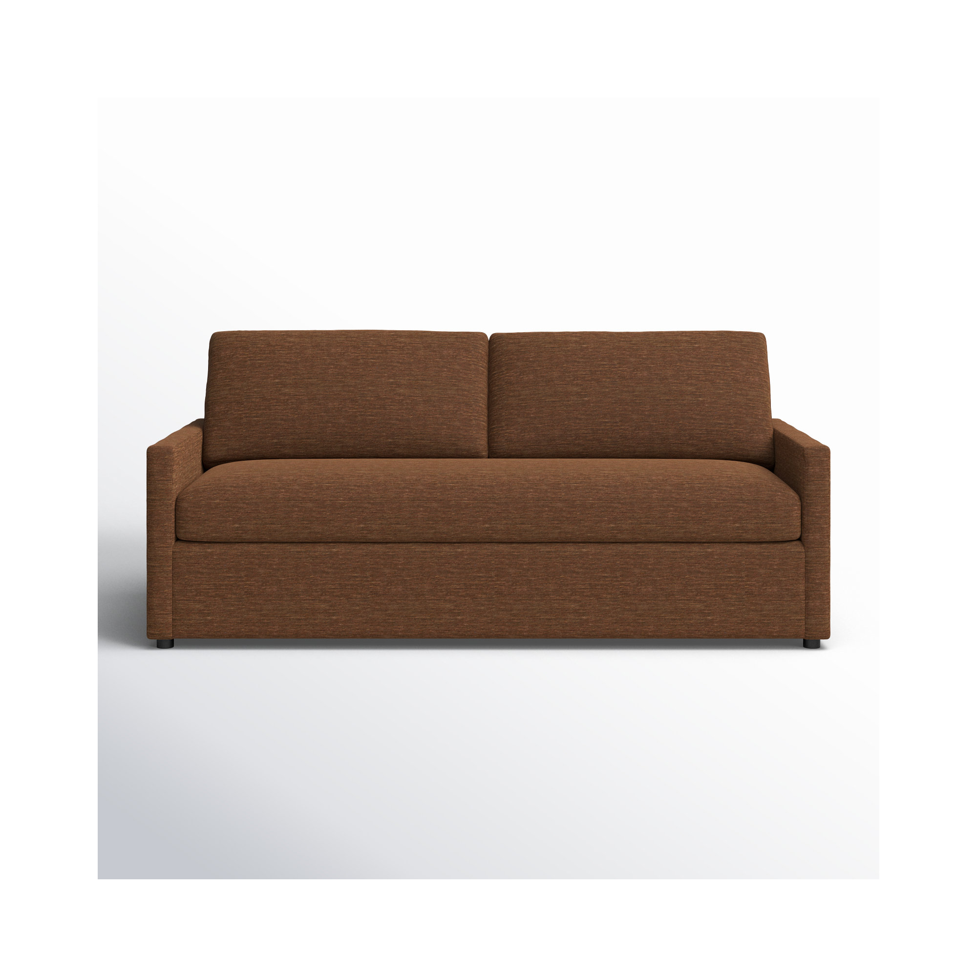 Damari 84'' Upholstered Bench Sofa, John Flour Performance Linen Blend