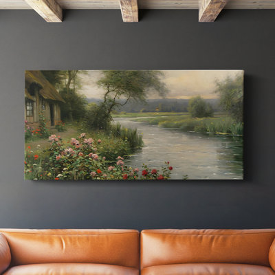 Série paysage - CCCLLXXVVI - Toile tendue avec châssis - Prêt à accrocher