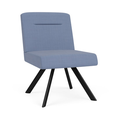 Willow Lounge Reception Armless Swivel Guest Chair Steel Legs